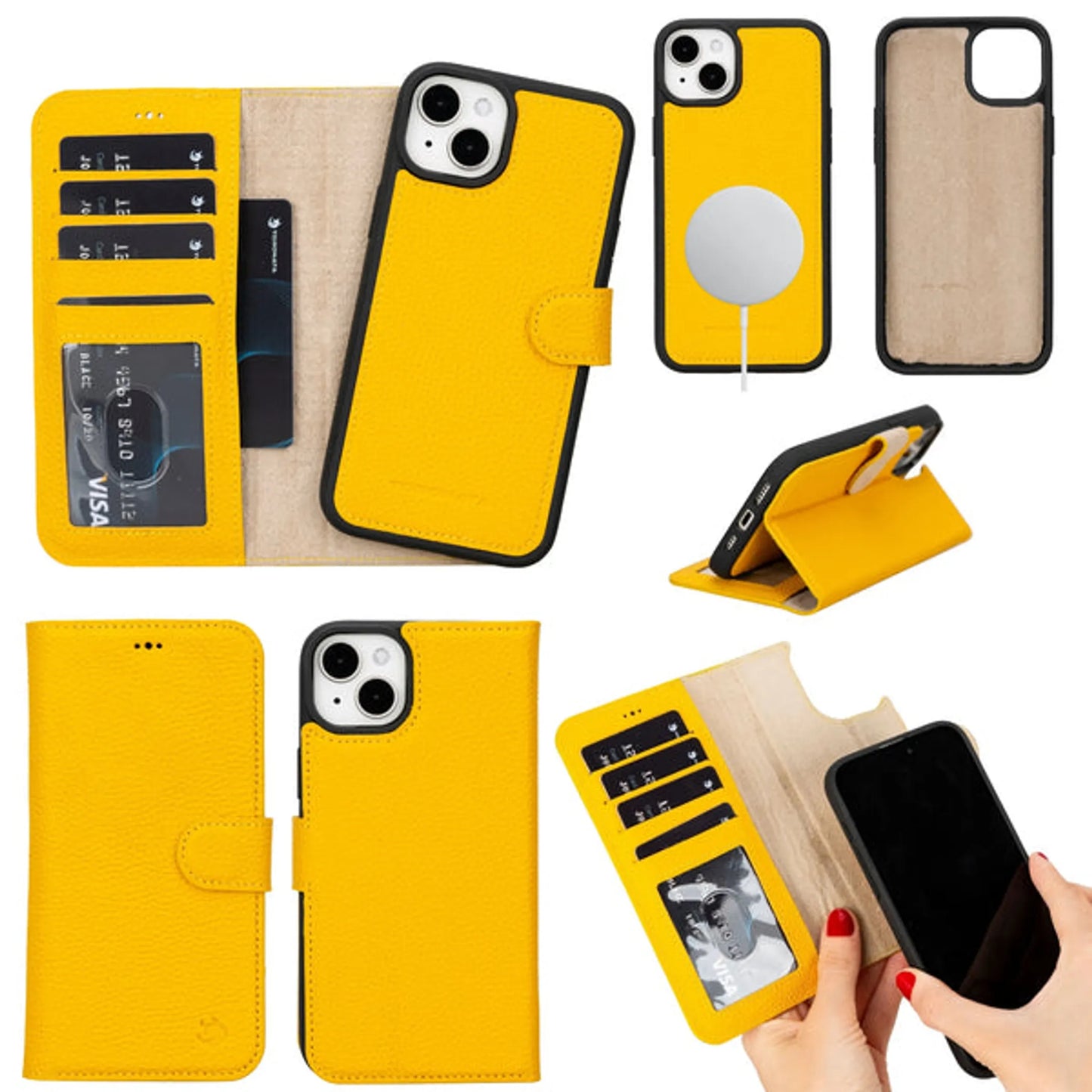 Casper Leather iPhone 15 Wallet Case | MagSafe