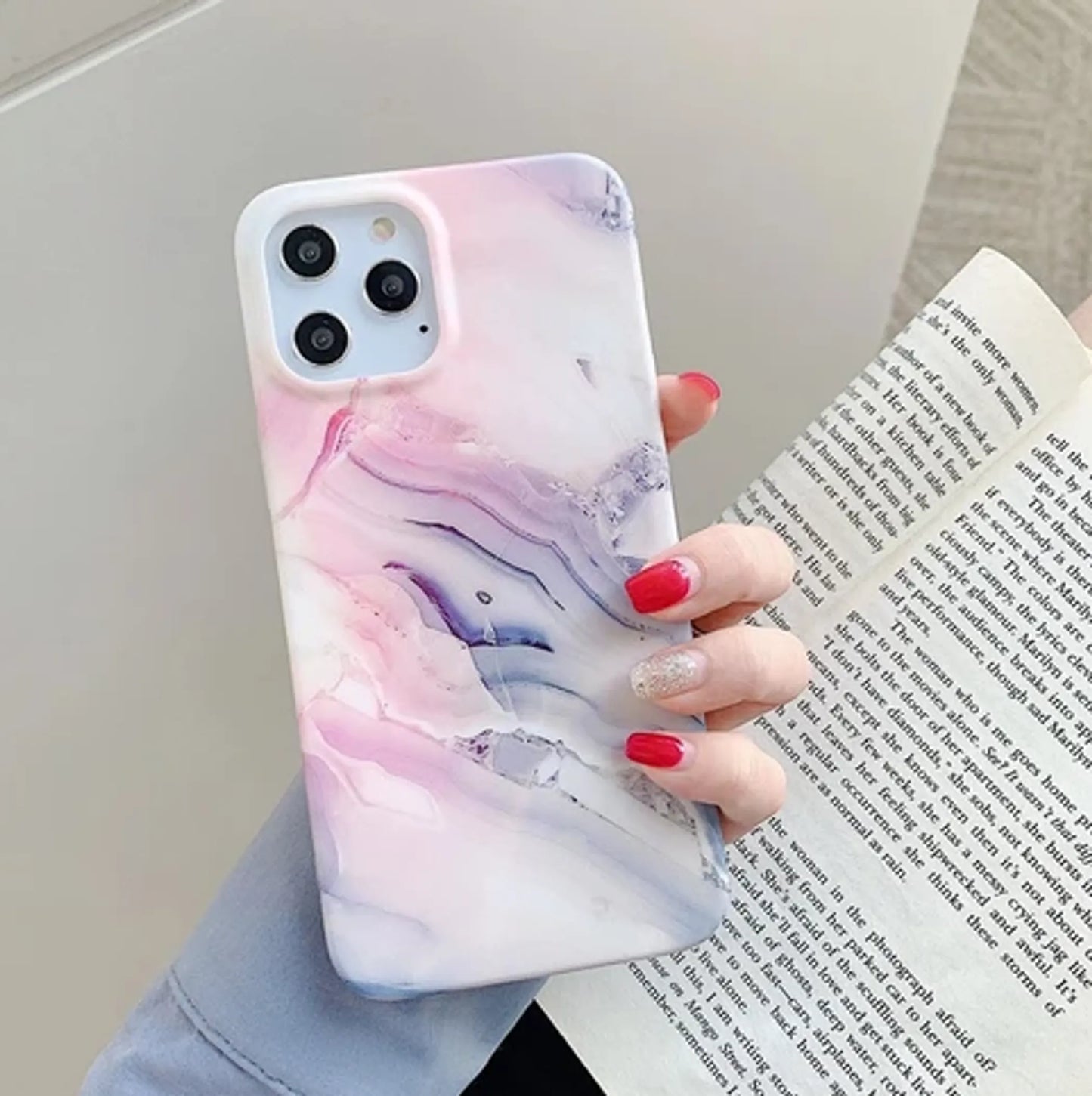 Dusty Pink Marble Case - Iphone 11