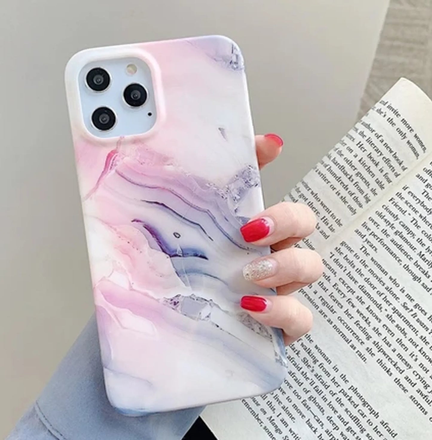 Dusty Pink Marble Case - Iphone 11