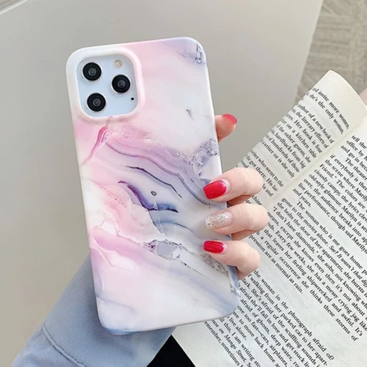 Dusty Pink Marble Case - Iphone 11
