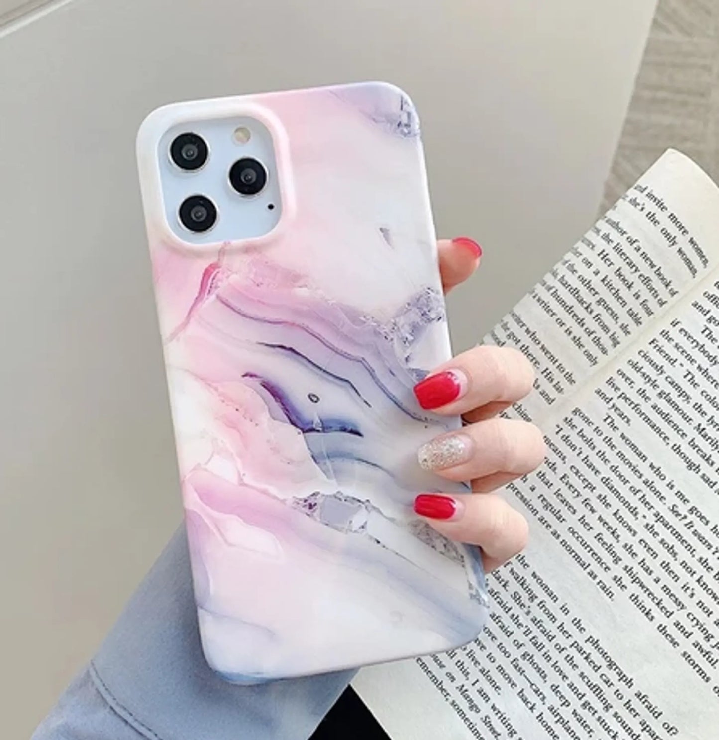 Dusty Pink Marble Case - Iphone 11