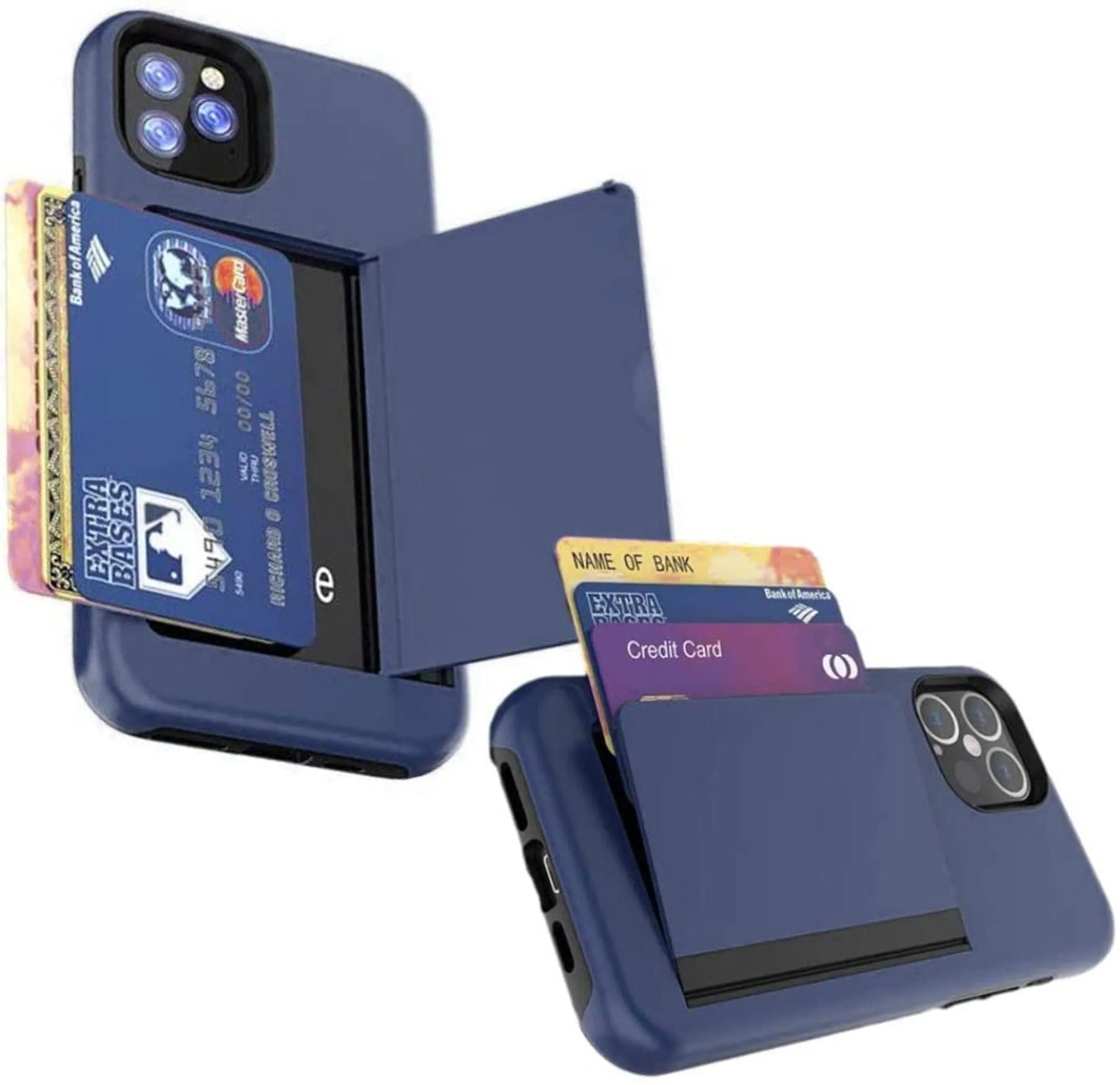 iPhone Hard Back Cover with ID/Credit Card Holder (iPhone12 Pro or iPhone12 Pro Max)