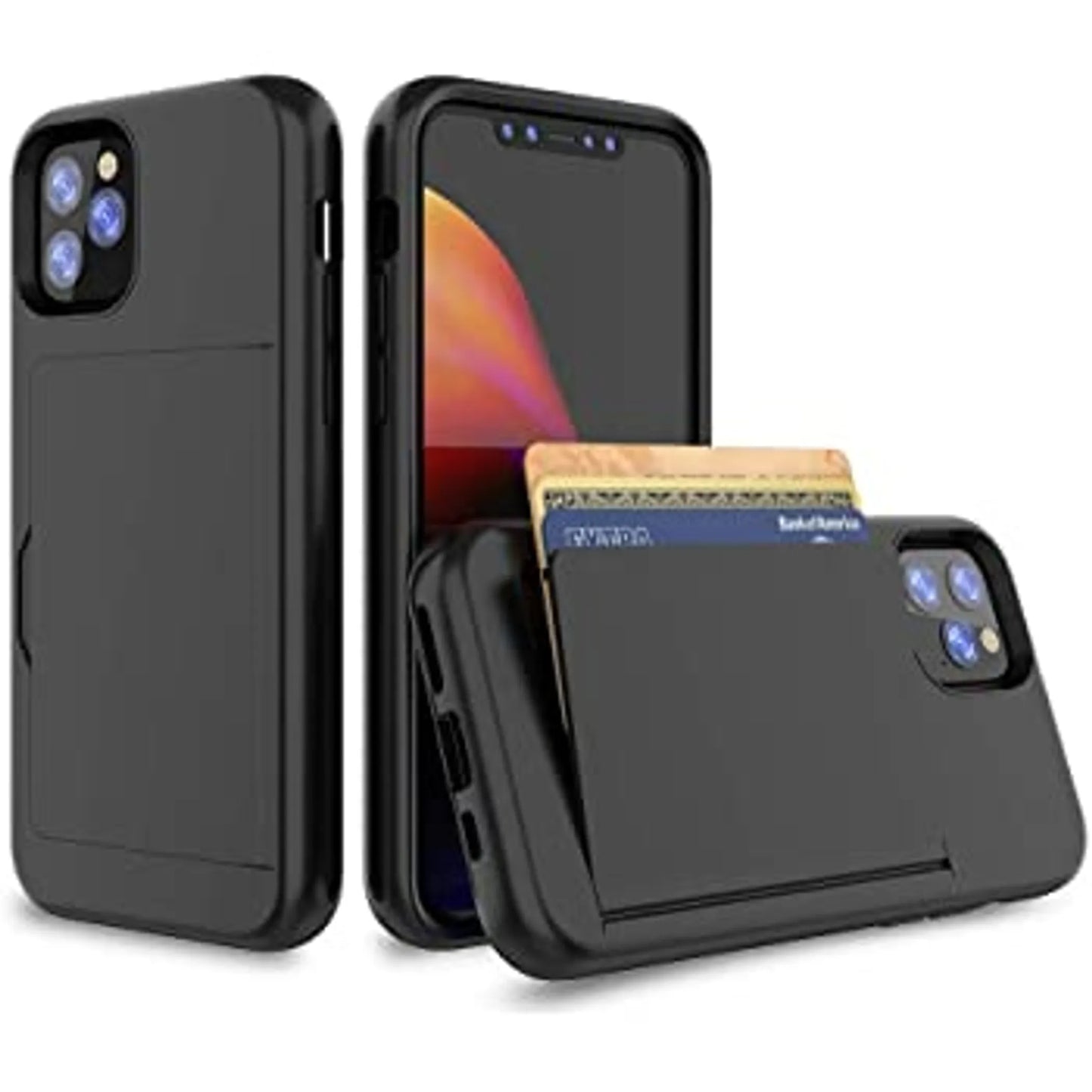 iPhone Hard Back Cover with ID/Credit Card Holder (iPhone12 Pro or iPhone12 Pro Max)
