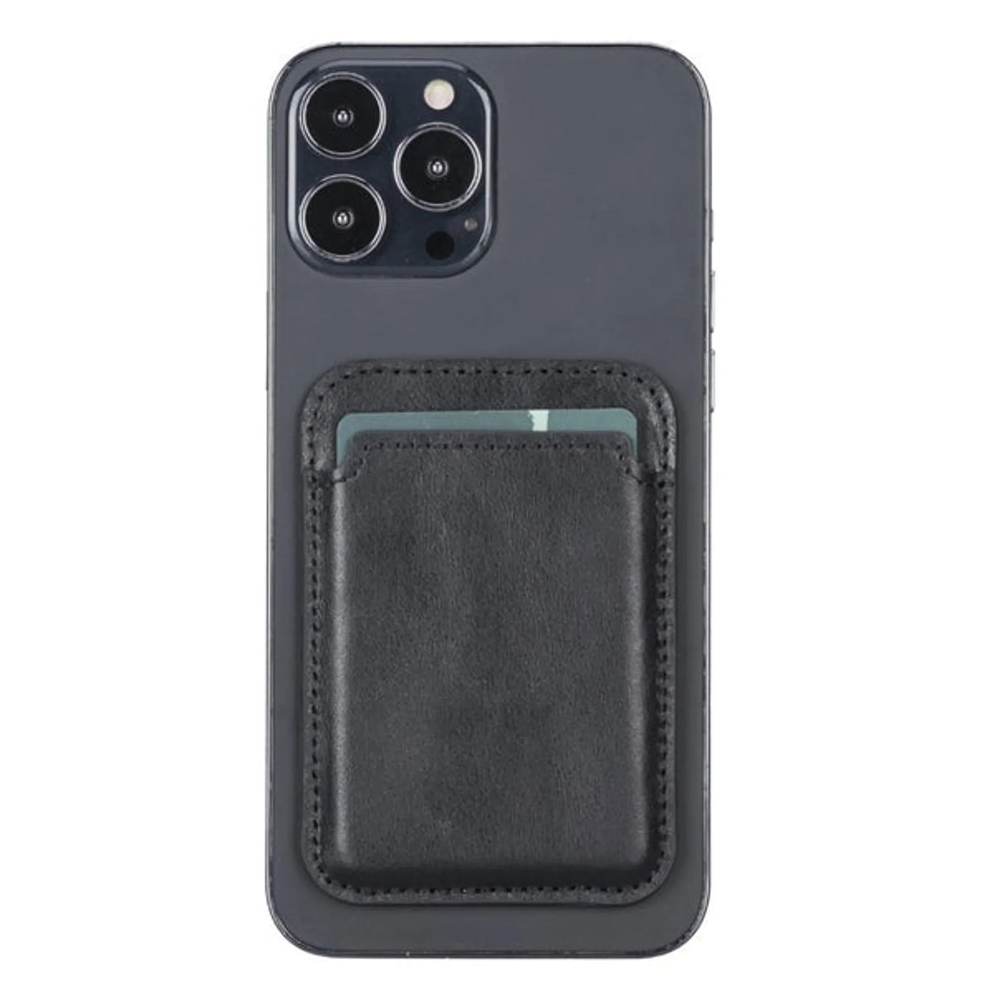 Cortland Full-Grain Leather Card Holder Wallet with Magnet