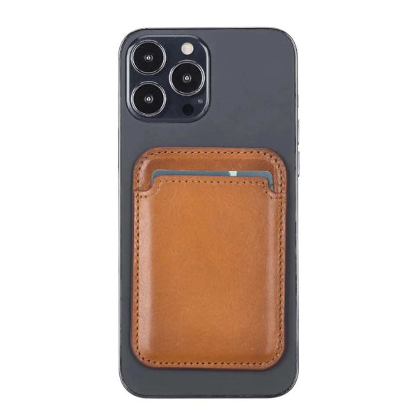 Cortland Full-Grain Leather Card Holder Wallet with Magnet