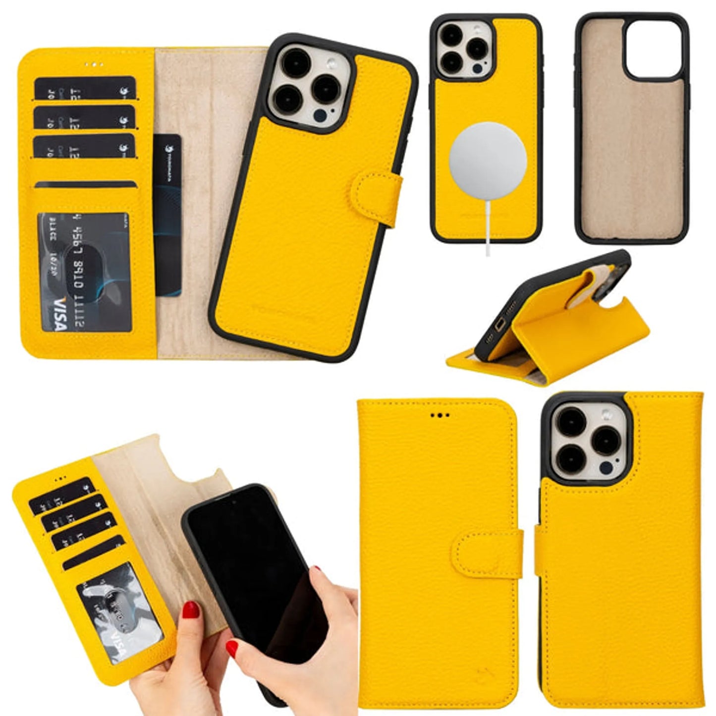 Casper Leather iPhone 15 Pro Max Wallet Case | MagSafe
