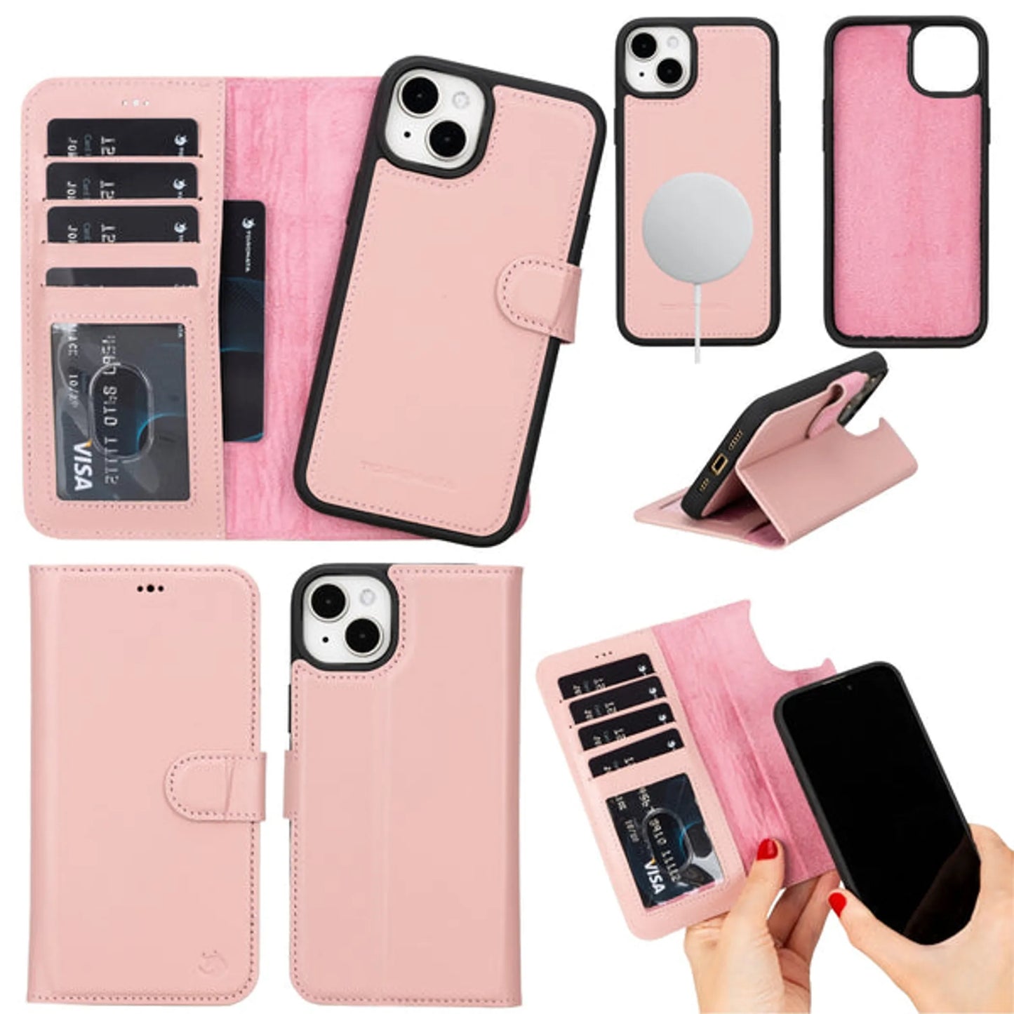 Casper Leather iPhone 15 Wallet Case | MagSafe