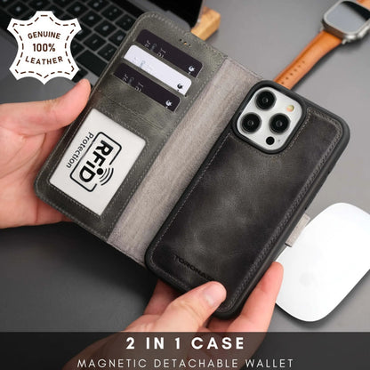 Casper iPhone 16 Pro Wallet Case Leather MagSafe