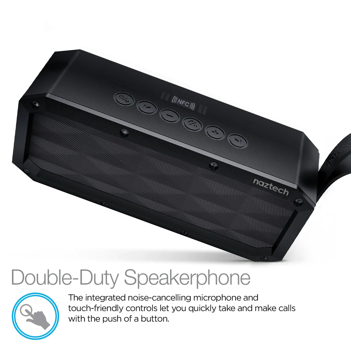 Naztech SoundBrick Wireless Speaker Black
