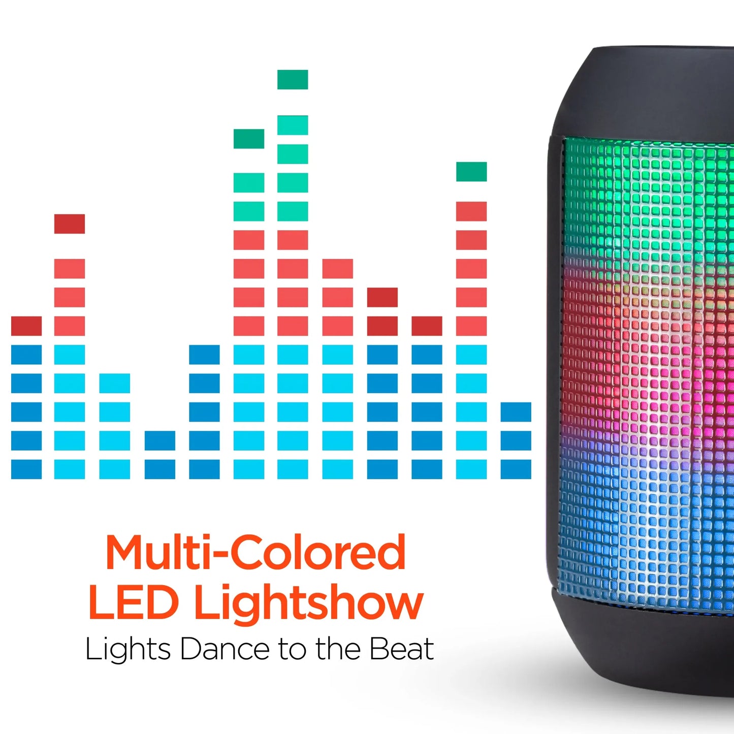 HyperGear Rave Mini Wireless LED Speaker Black