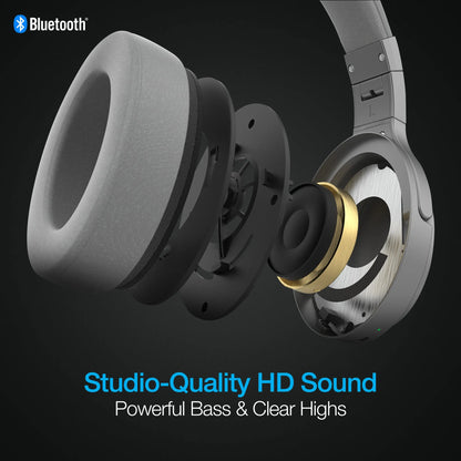 Naztech DRIVER ANC1000 Wireless Headphones Silver