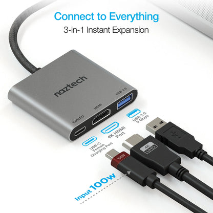 Naztech MaxDrive 3 Universal USB-C Hub
