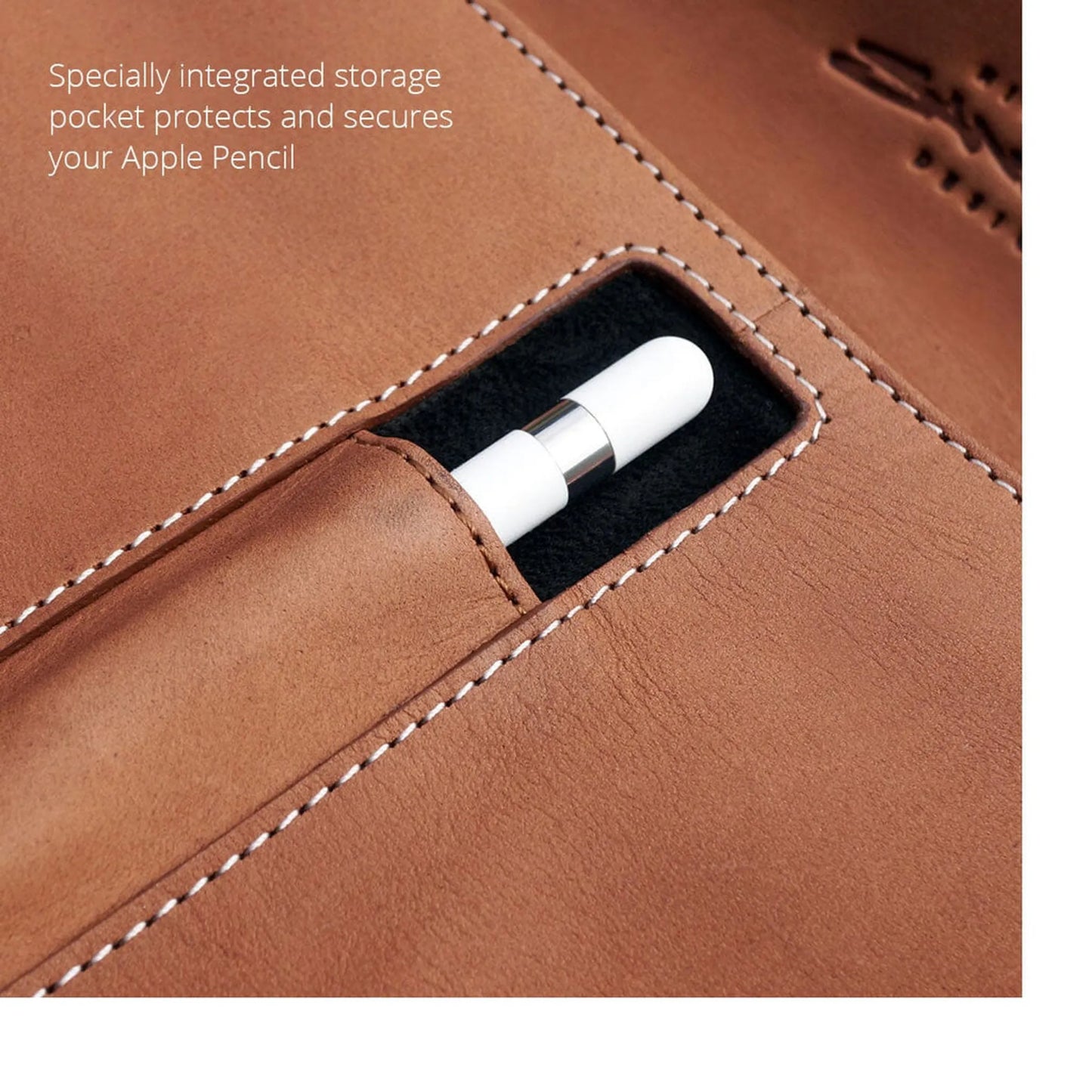 MacCase Premium Leather Magic Keyboard Sleeve -Vintage