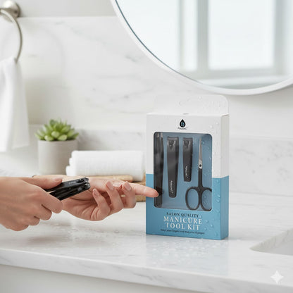 The Ultimate Professional Nail Care Duo: 4-Piece Precision Trimming Set and Professional Manicure & Pedicure Kit-3