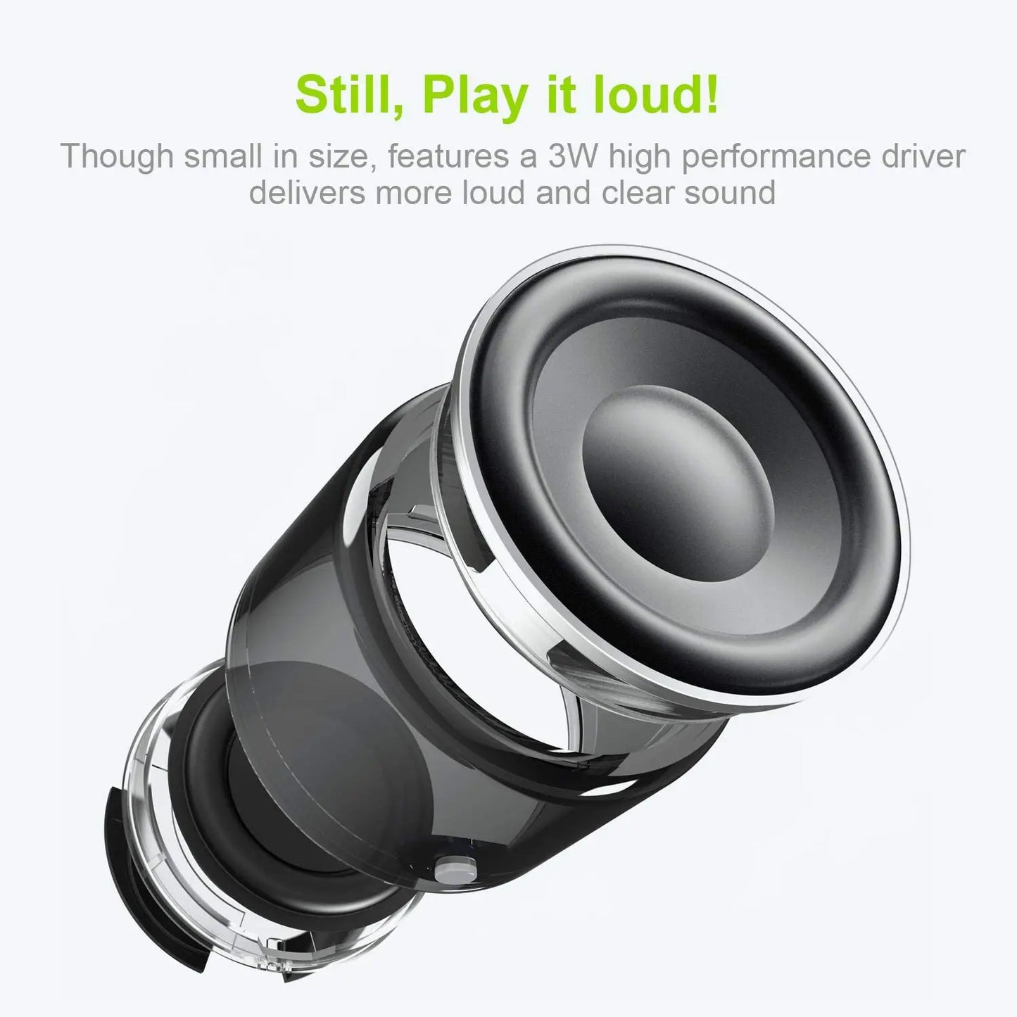 Pro Mini Bluetooth Speaker with Custom Bass Radiator