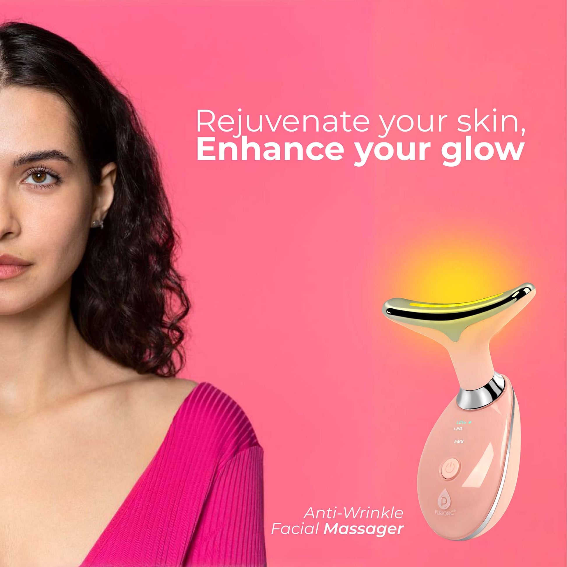Pursonic Ultimate Spa & Beauty Bundle – Facial Steamer and 7-in-1 LED Light Therapy Device-2