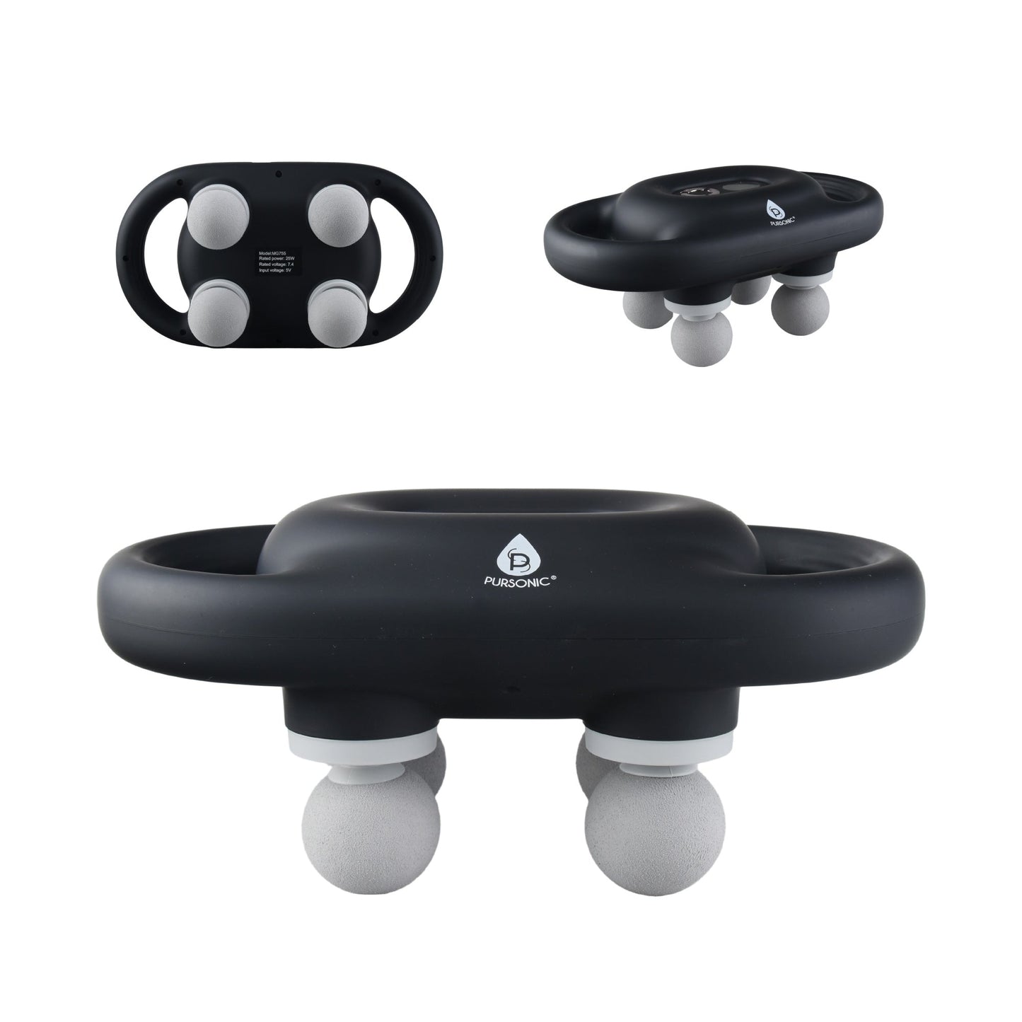 Percussion Powerhouse: 9-Speed Professional & 3-Speed Portable Massage Gun Set-3