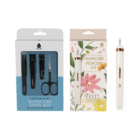 The Ultimate Professional Nail Care Duo: 4-Piece Precision Trimming Set and Professional Manicure & Pedicure Kit-0