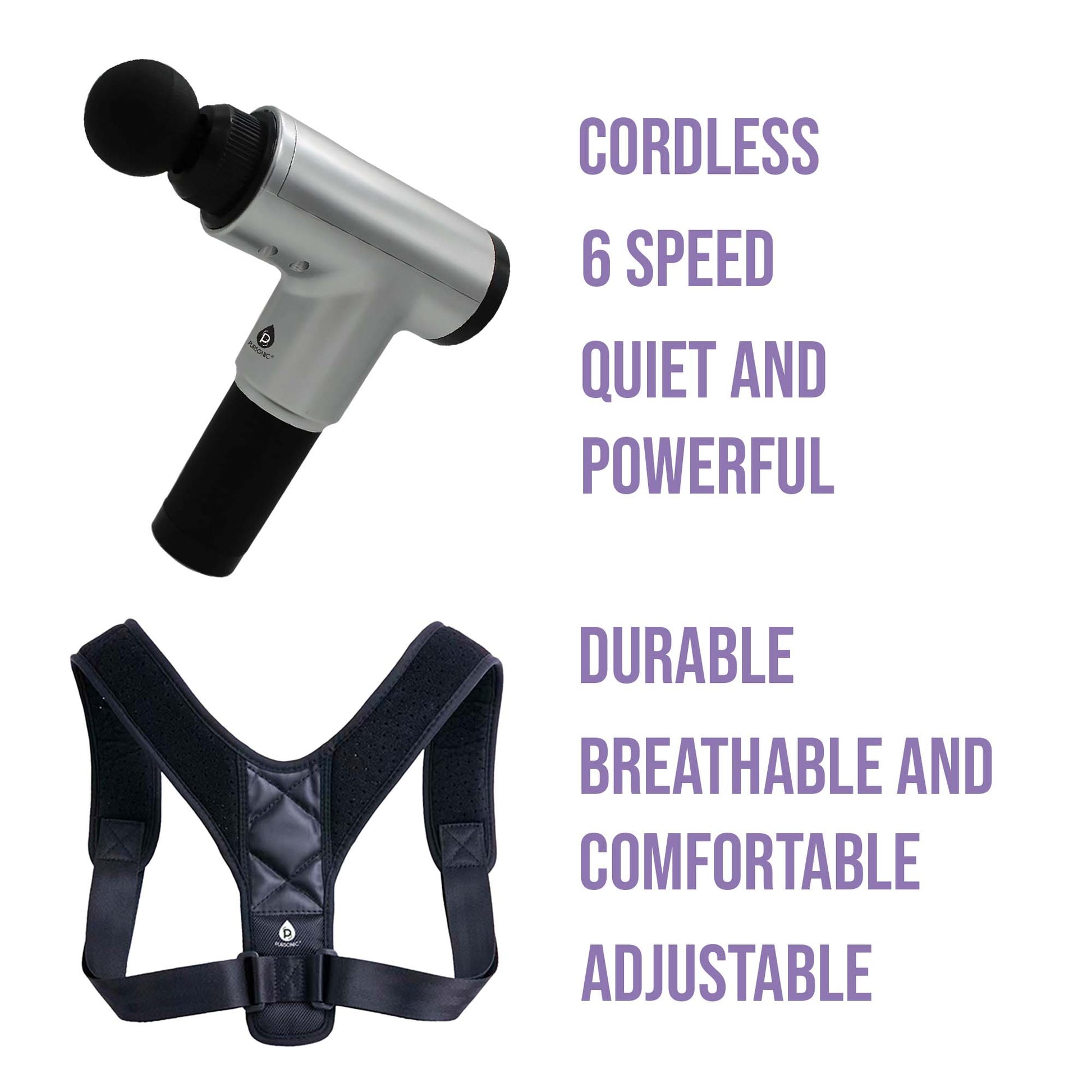 Pursonic Ultimate Pain Relief and Posture Support Bundle-1