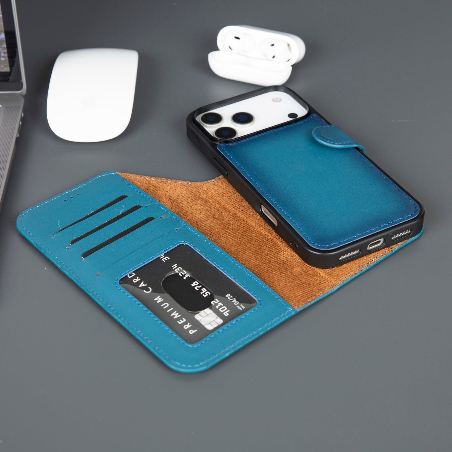 Casper Leather iPhone 17 Pro Max Wallet Case | MagSafe