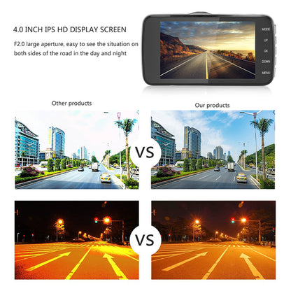 4" Dual Lens 1080P FHD 1.0MP Dash Camera And Car DVR