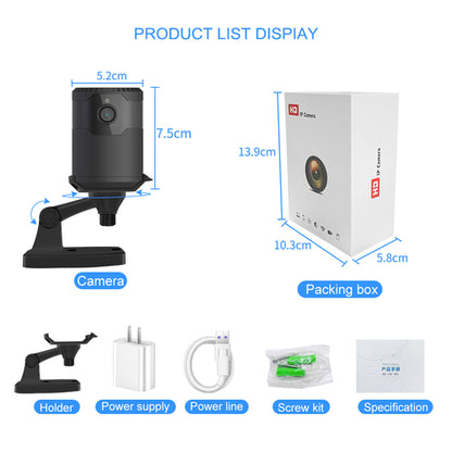 HD 2MP 1080P Wireless Mini Night Vision Camera