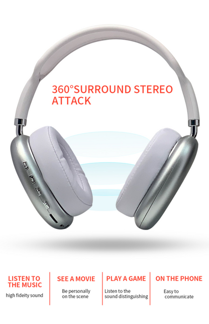 Wireless Headset HIFI Stereo Bluetooth Headphones