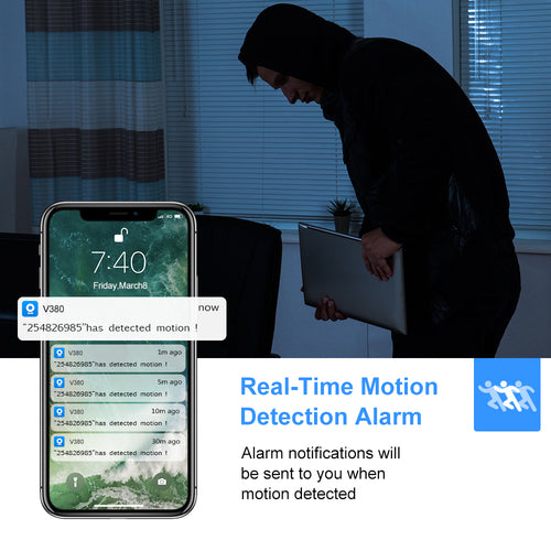 HD 2MP 1080P Wireless Mini Night Vision Camera