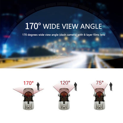 4" Dual Lens 1080P FHD 1.0MP Dash Camera And Car DVR