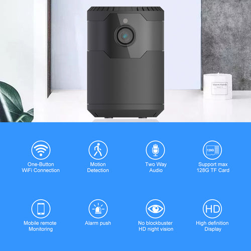HD 2MP 1080P Wireless Mini Night Vision Camera