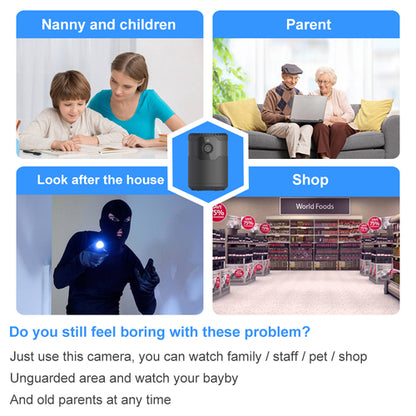 HD 2MP 1080P Wireless Mini Night Vision Camera