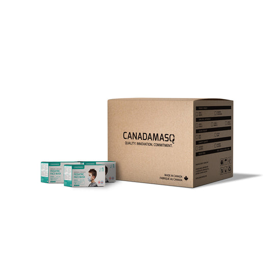 18 BOXES ASTM  PEDIATRIC PROCEDURE MASK VALUE CASE