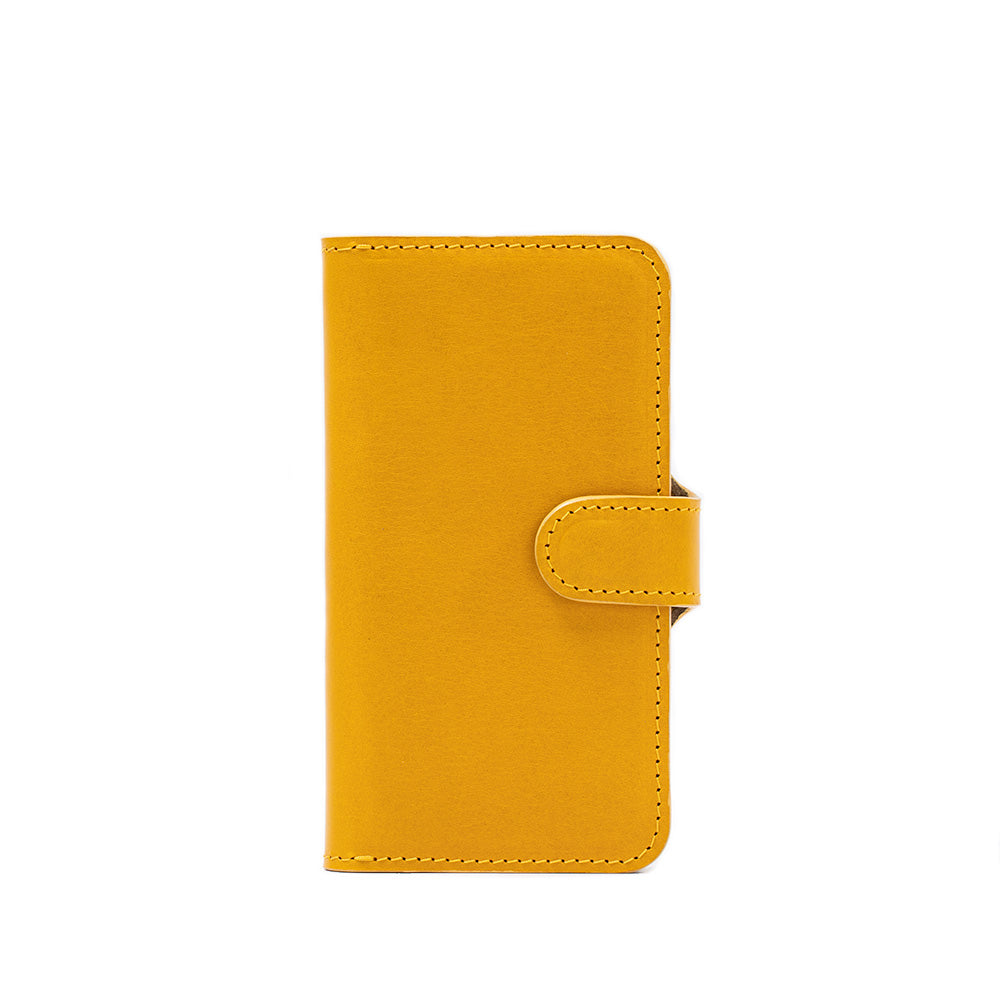 Top-Grain Leather Folio Case Wallet for iPhone 15 Series - Classic 4.0